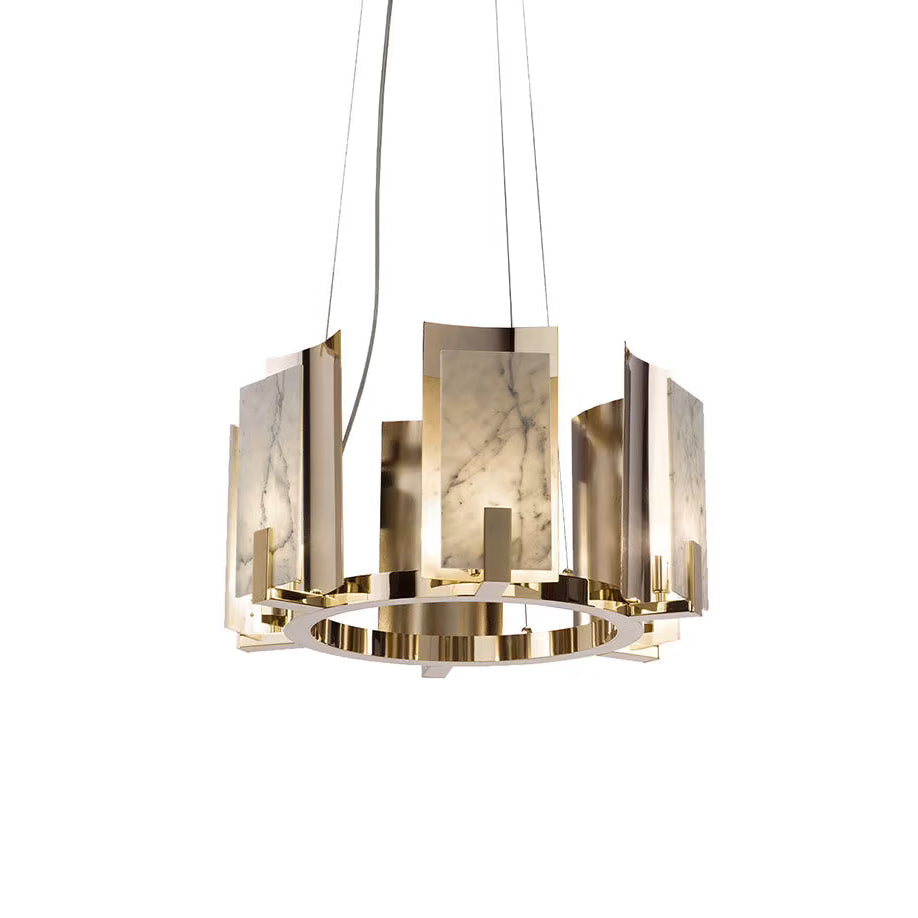 Radilum Jessie Alabaster Round Chandelier