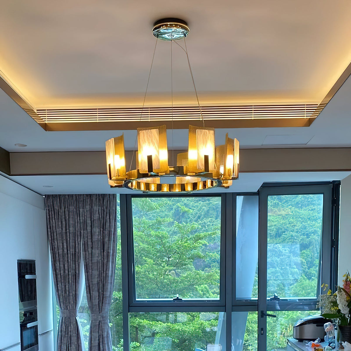 Radilum Jessie Alabaster Round Chandelier