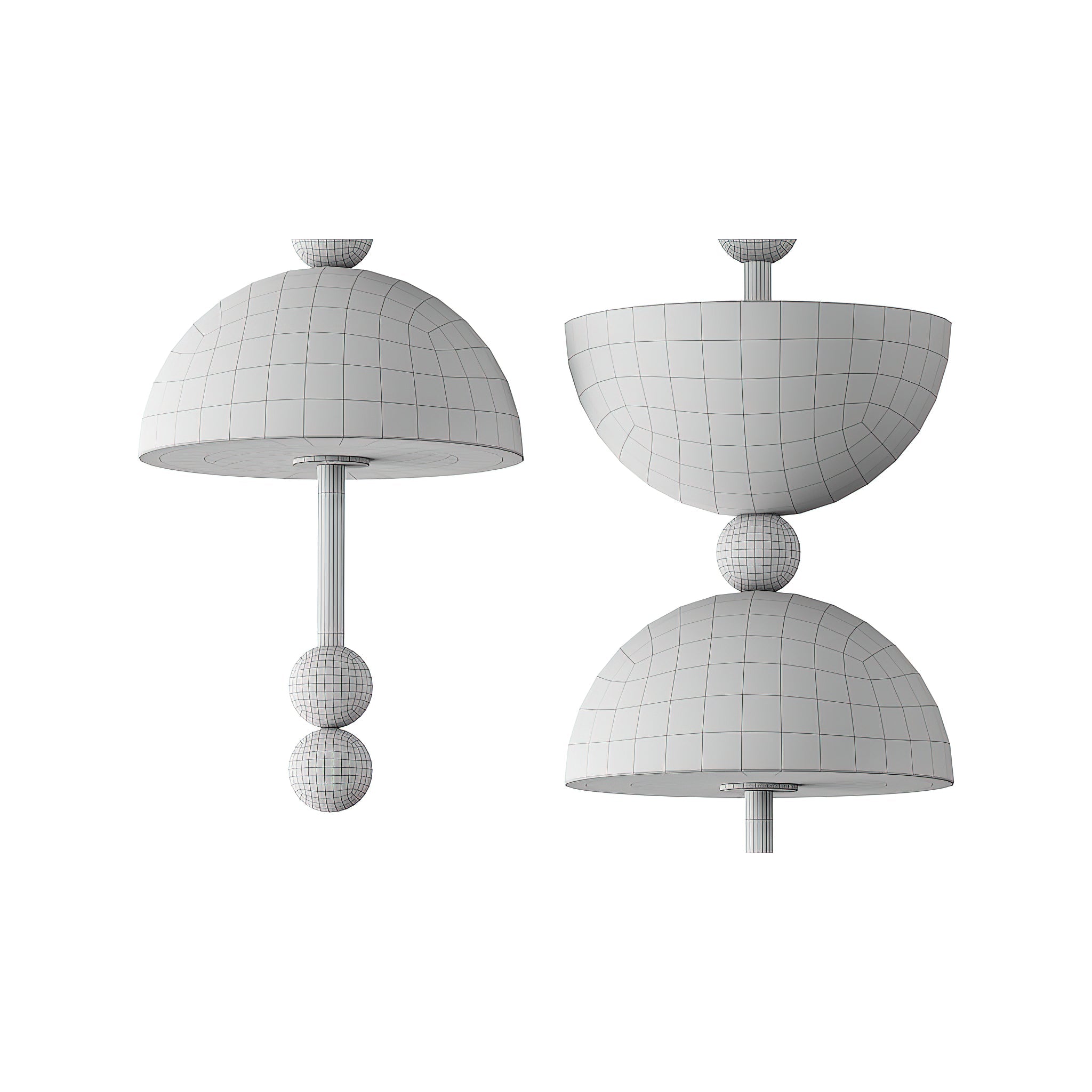Radilum Lyra Alabaster Pendant Lamp Integrated LED Brass Shade
