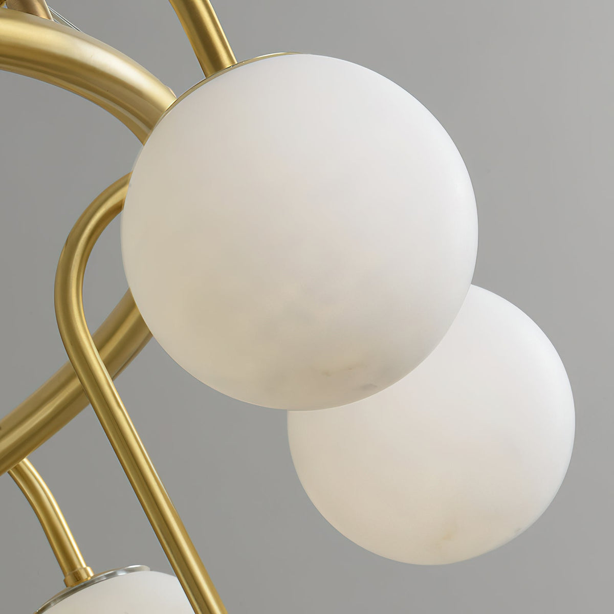 Maytoni Alabaster Chandelier Brass Frame