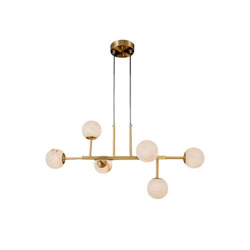 Maytoni Uva Alabaster Chandelier Brass Frame