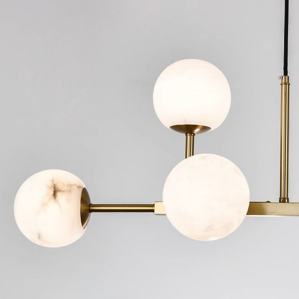Maytoni Uva Alabaster Chandelier Brass Frame