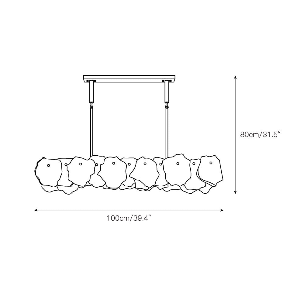Radilum Nasile Alabaster Chandelier