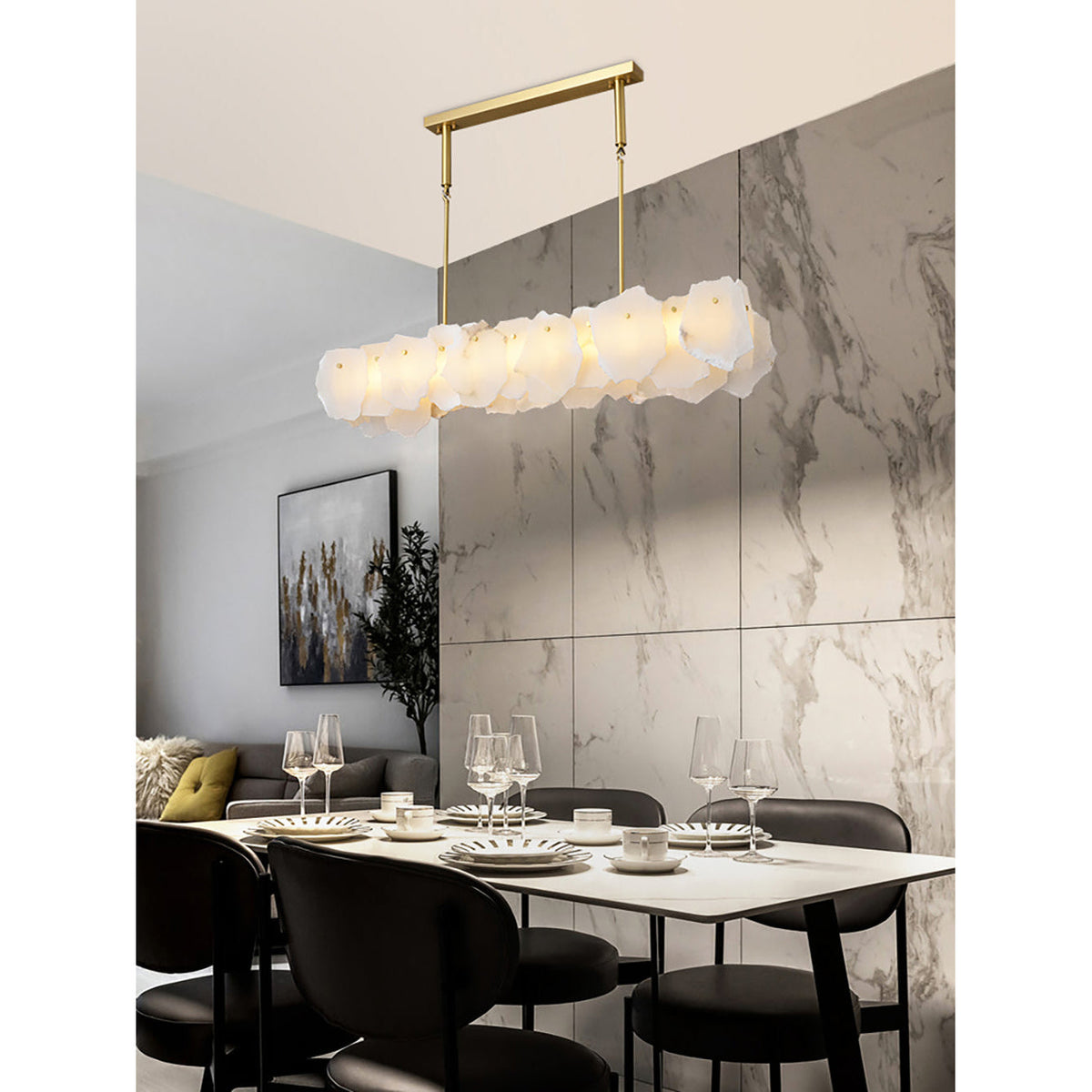 Radilum Nasile Alabaster Chandelier