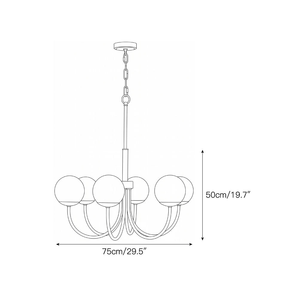 Radilum Orillia Alabaster Chandelier