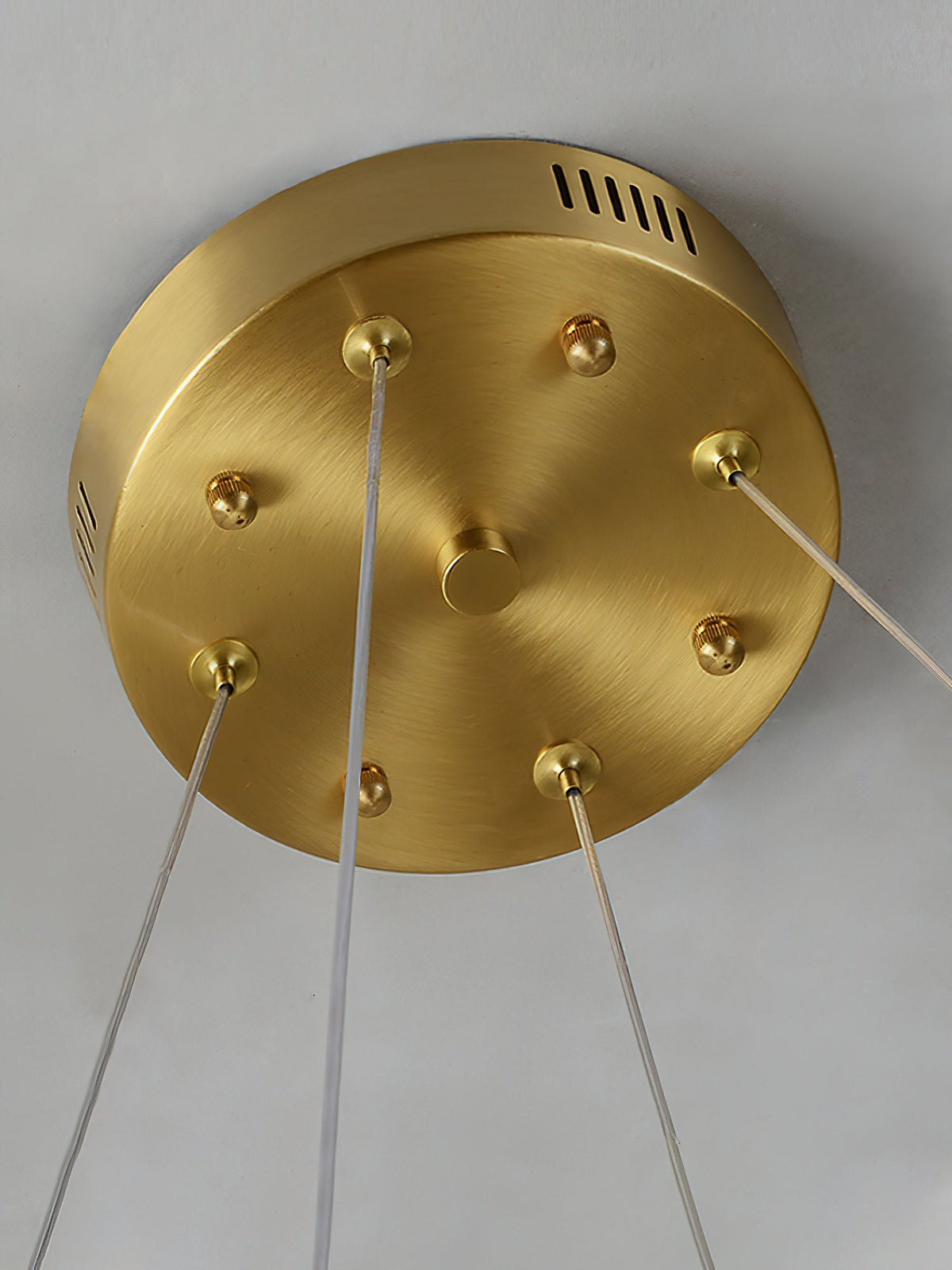Radilum Qatar Alabaster Chandelier Brass Frame