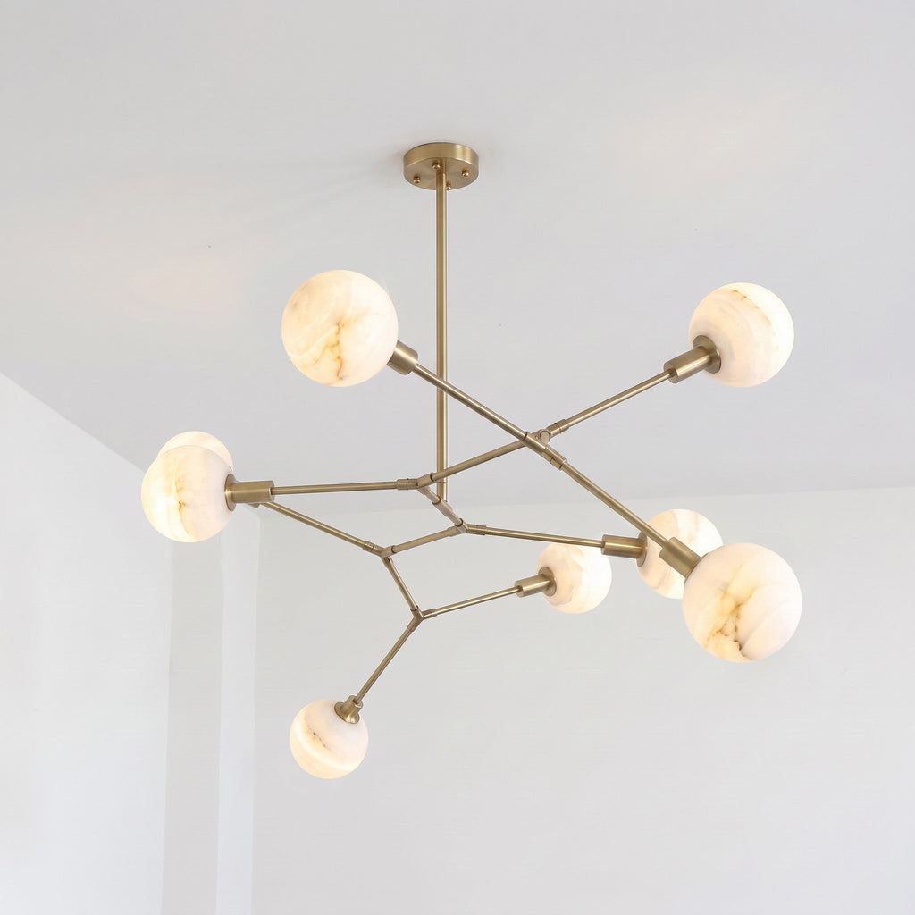 Radilum Armature Alabaster Chandelier