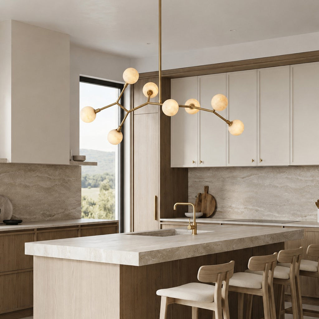 Radilum Armature Alabaster Chandelier