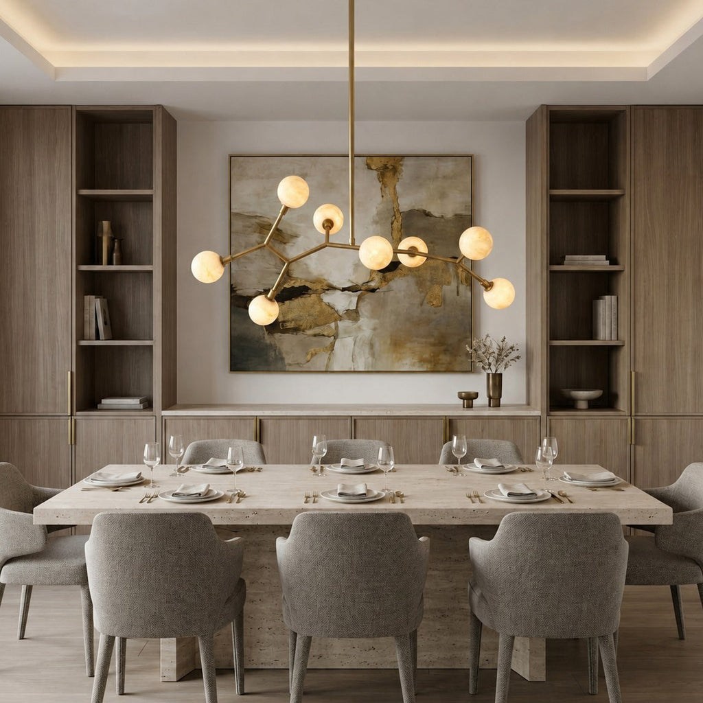 Radilum Armature Alabaster Chandelier