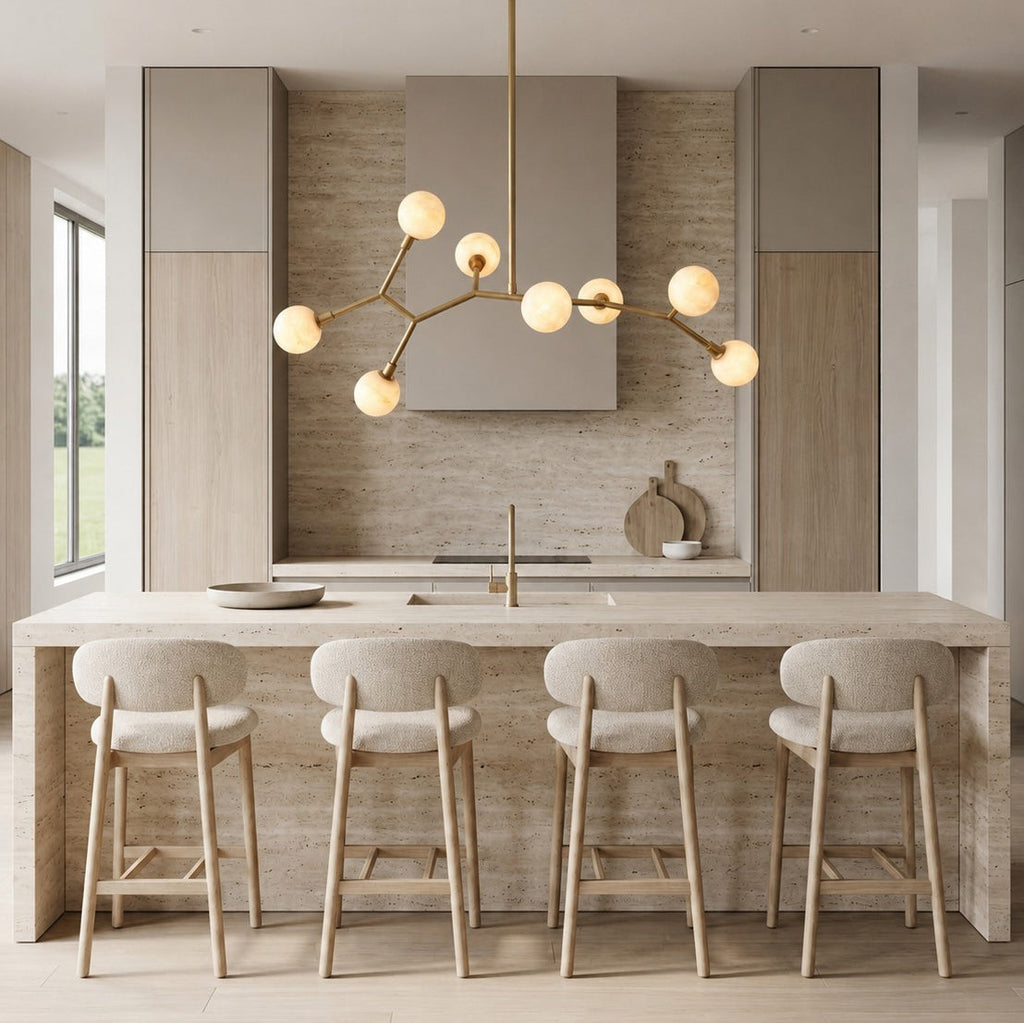 Radilum Armature Alabaster Chandelier