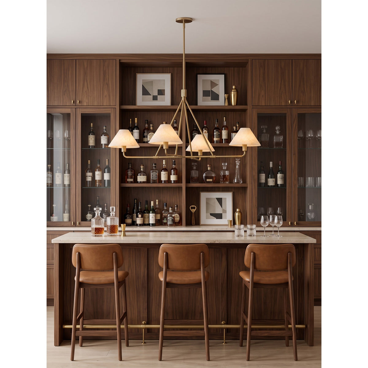 Radilum Beatrix Alabaster Chandelier
