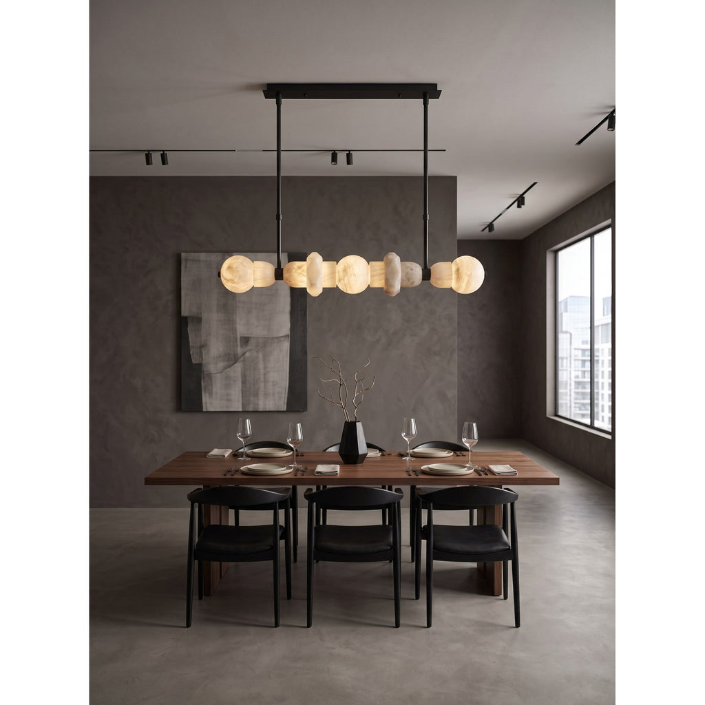 Radilum Belmont Alabaster Linear Chandelier