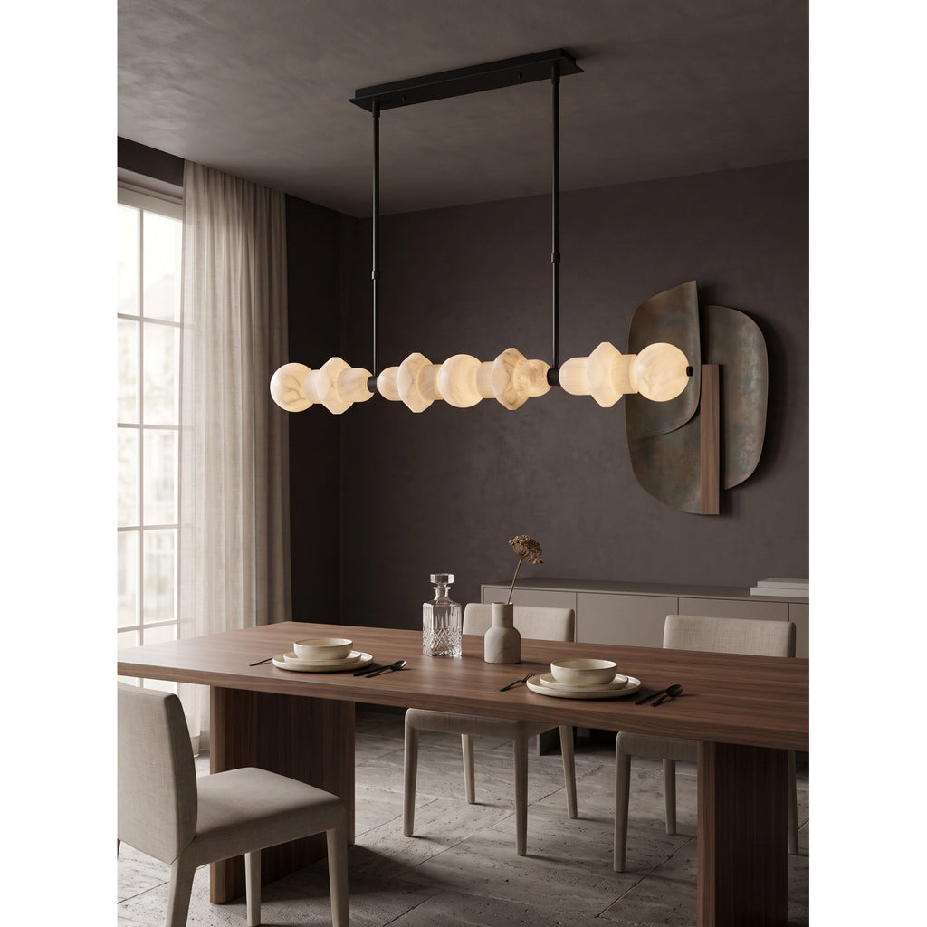 Radilum Belmont Alabaster Linear Chandelier