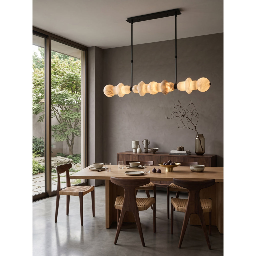 Radilum Belmont Alabaster Linear Chandelier