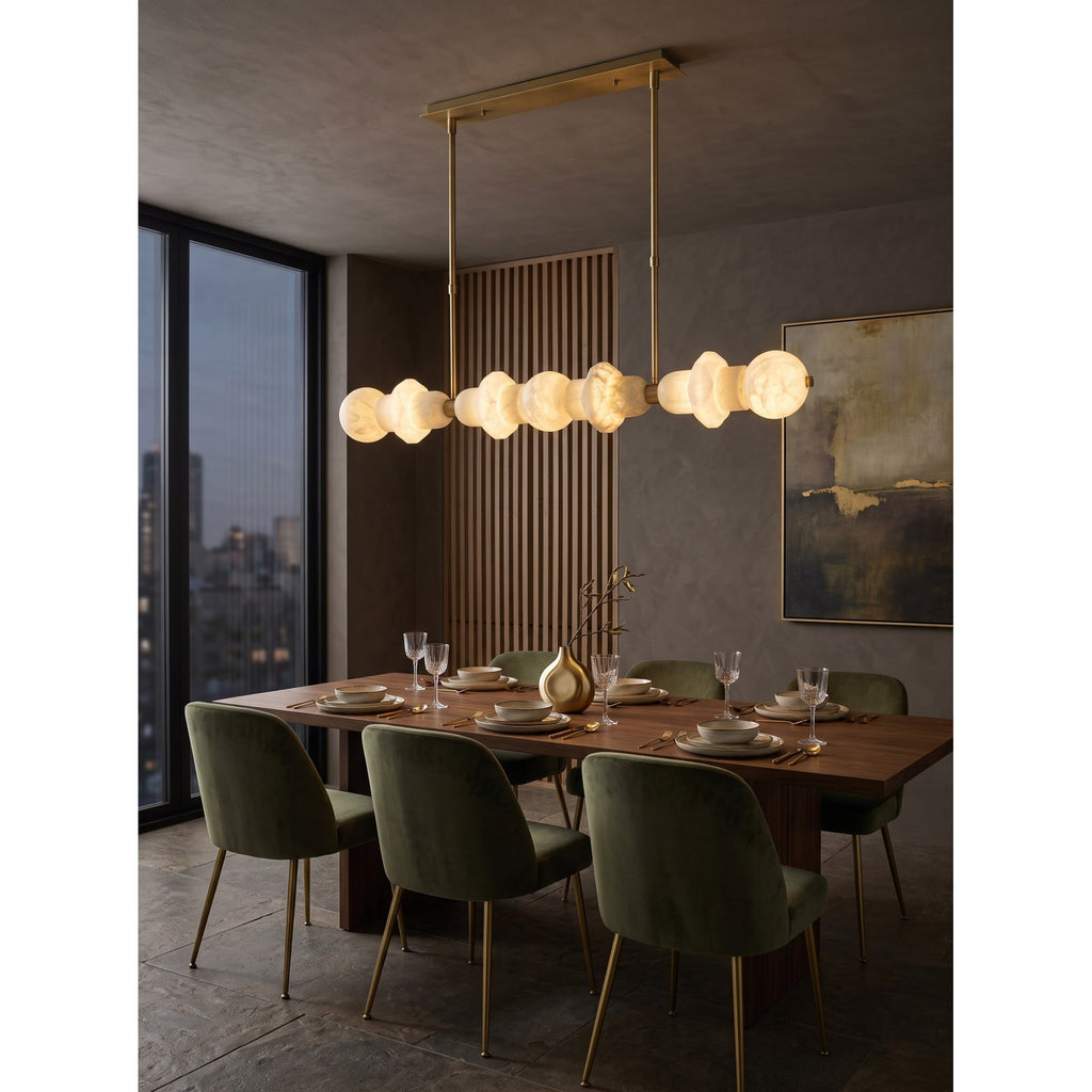 Radilum Belmont Alabaster Linear Chandelier