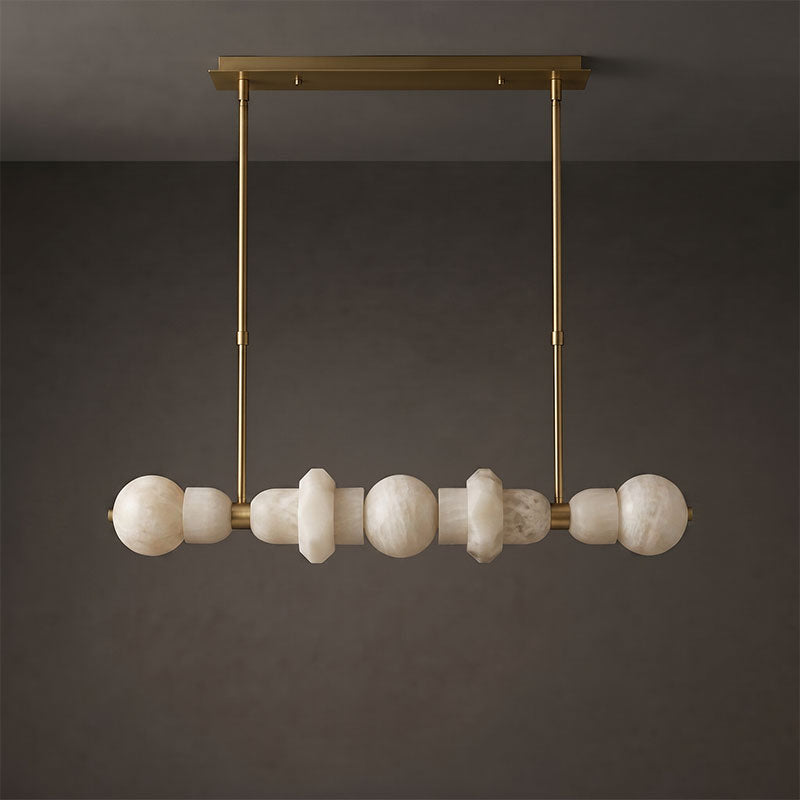Radilum Belmont Alabaster Linear Chandelier
