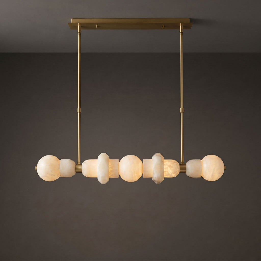 Radilum Belmont Alabaster Linear Chandelier