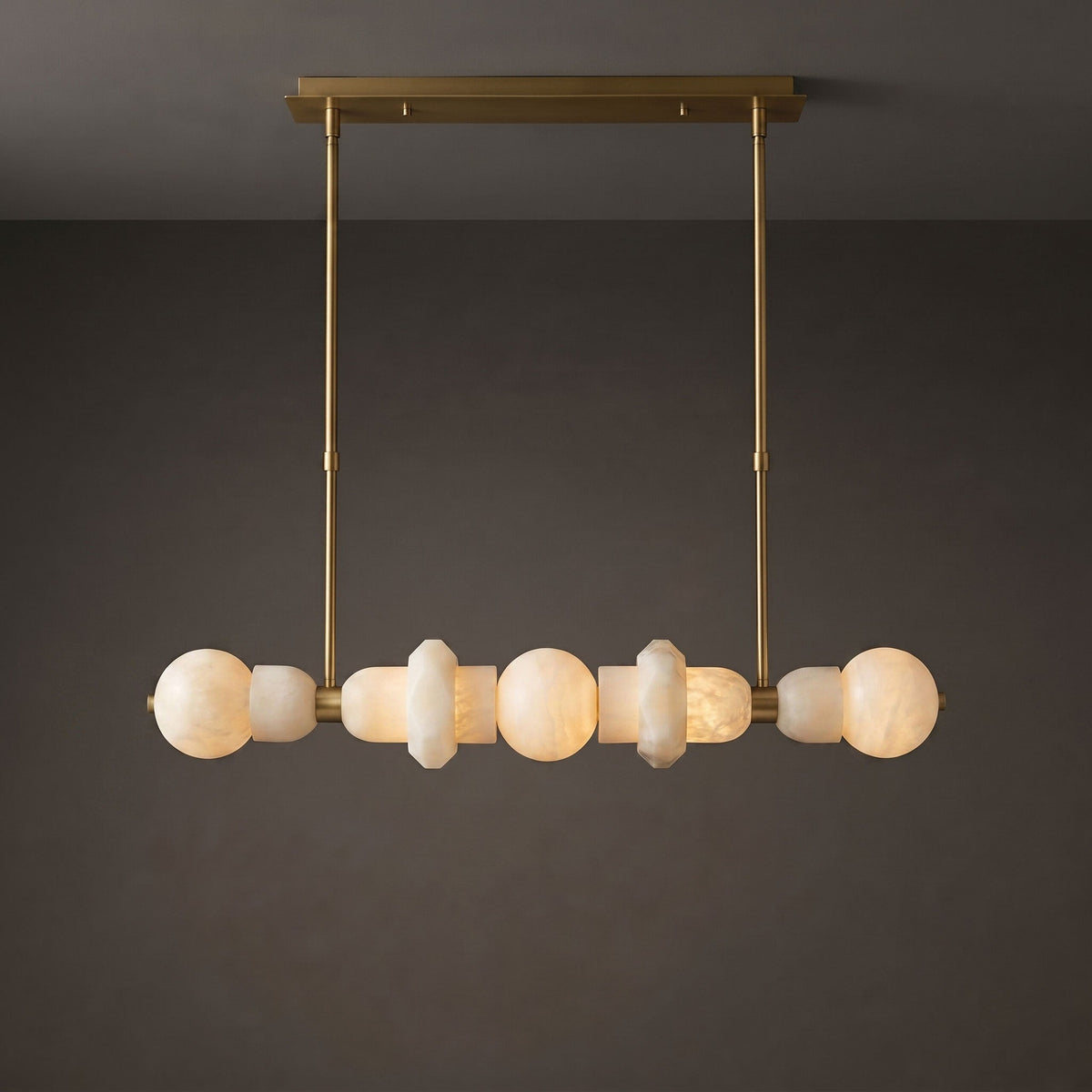 Radilum Belmont Alabaster Linear Chandelier
