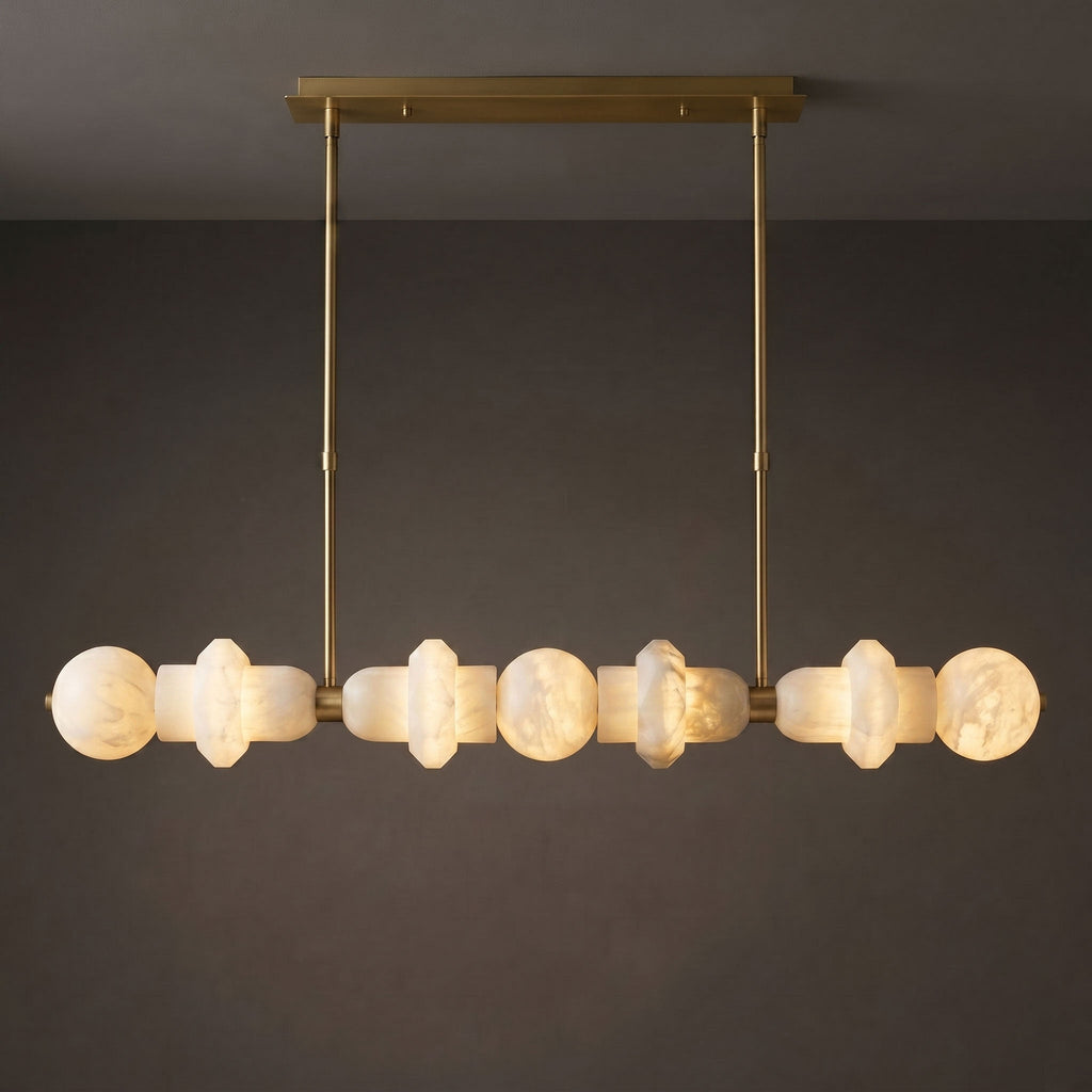 Radilum Belmont Alabaster Linear Chandelier
