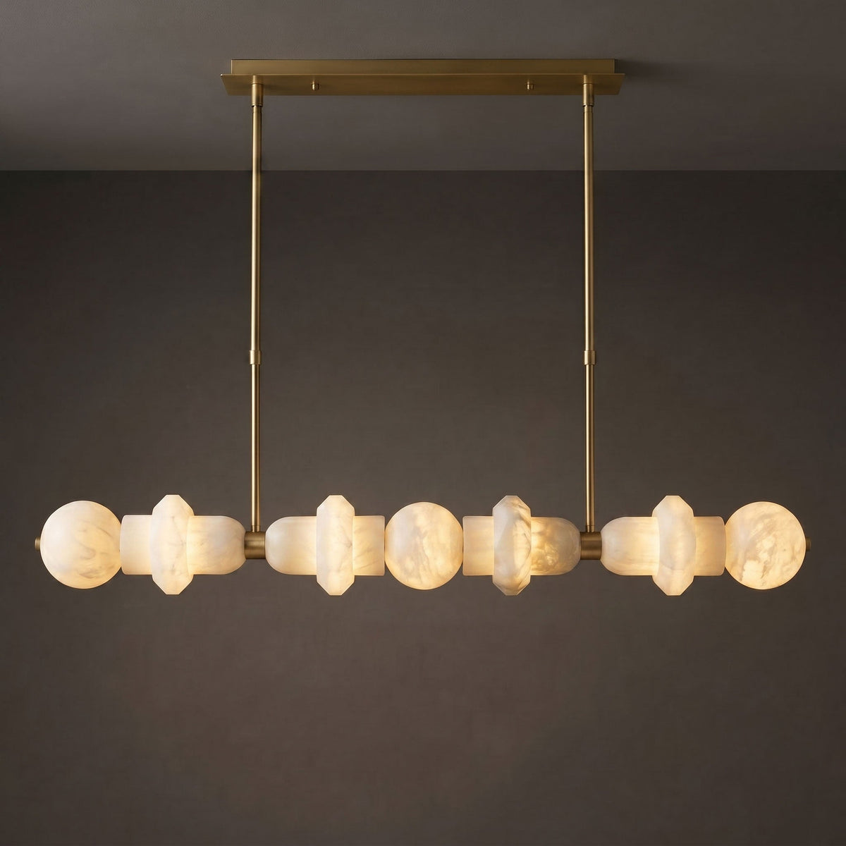 Radilum Belmont Alabaster Linear Chandelier