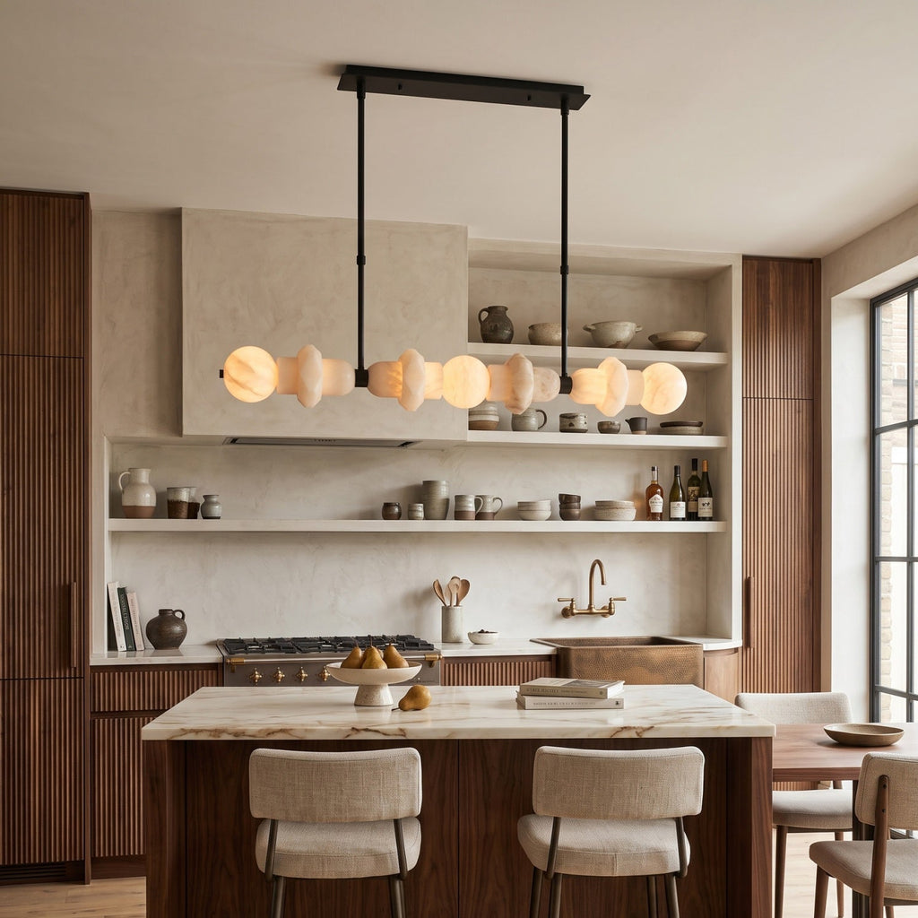 Radilum Belmont Alabaster Linear Chandelier