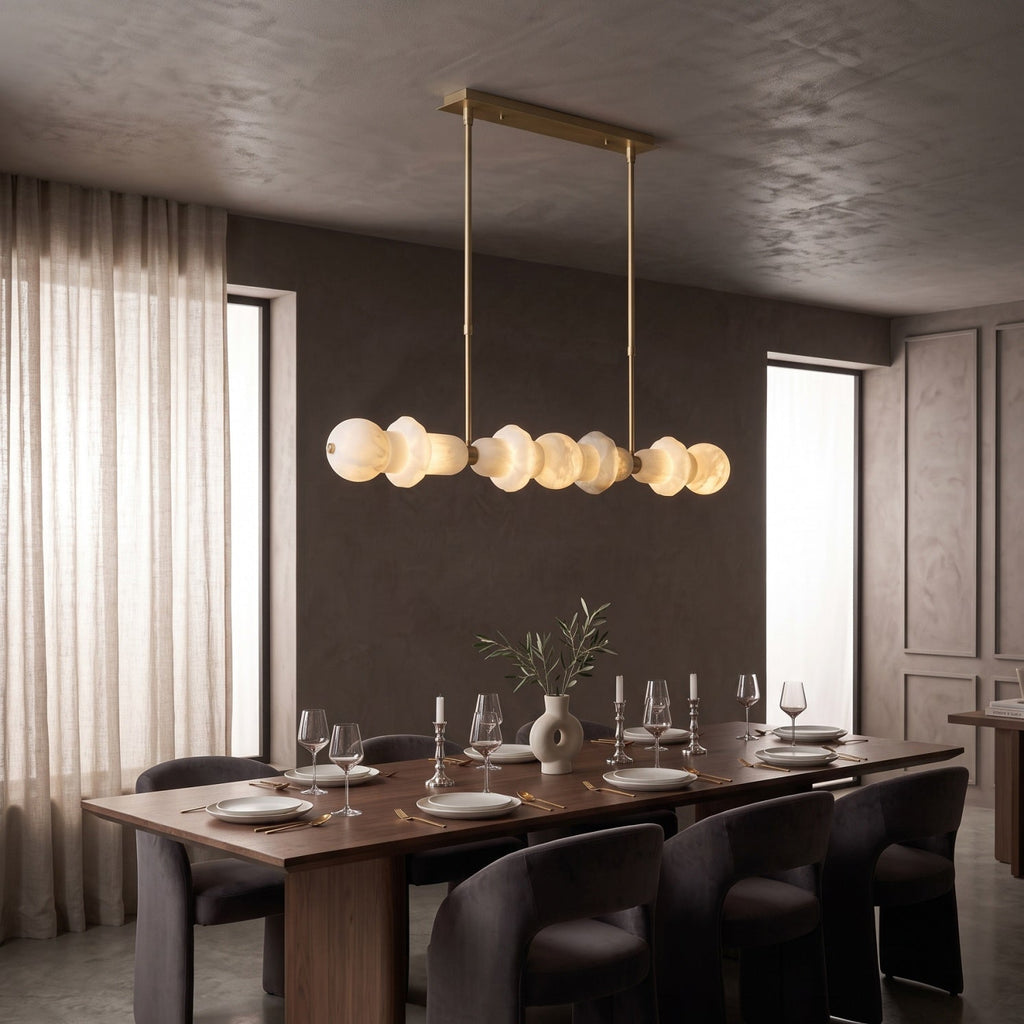 Radilum Belmont Alabaster Linear Chandelier