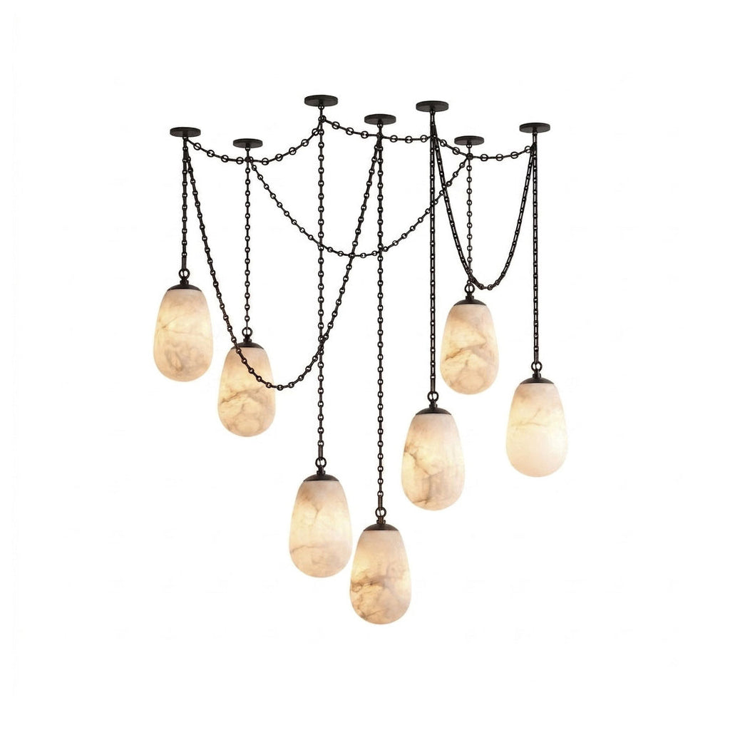 Radilum Bruckner Chain Alabaster Chandelier