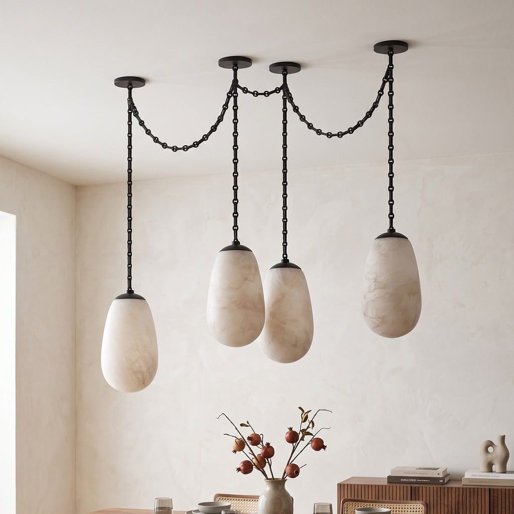 Radilum Bruckner Chain Alabaster Chandelier