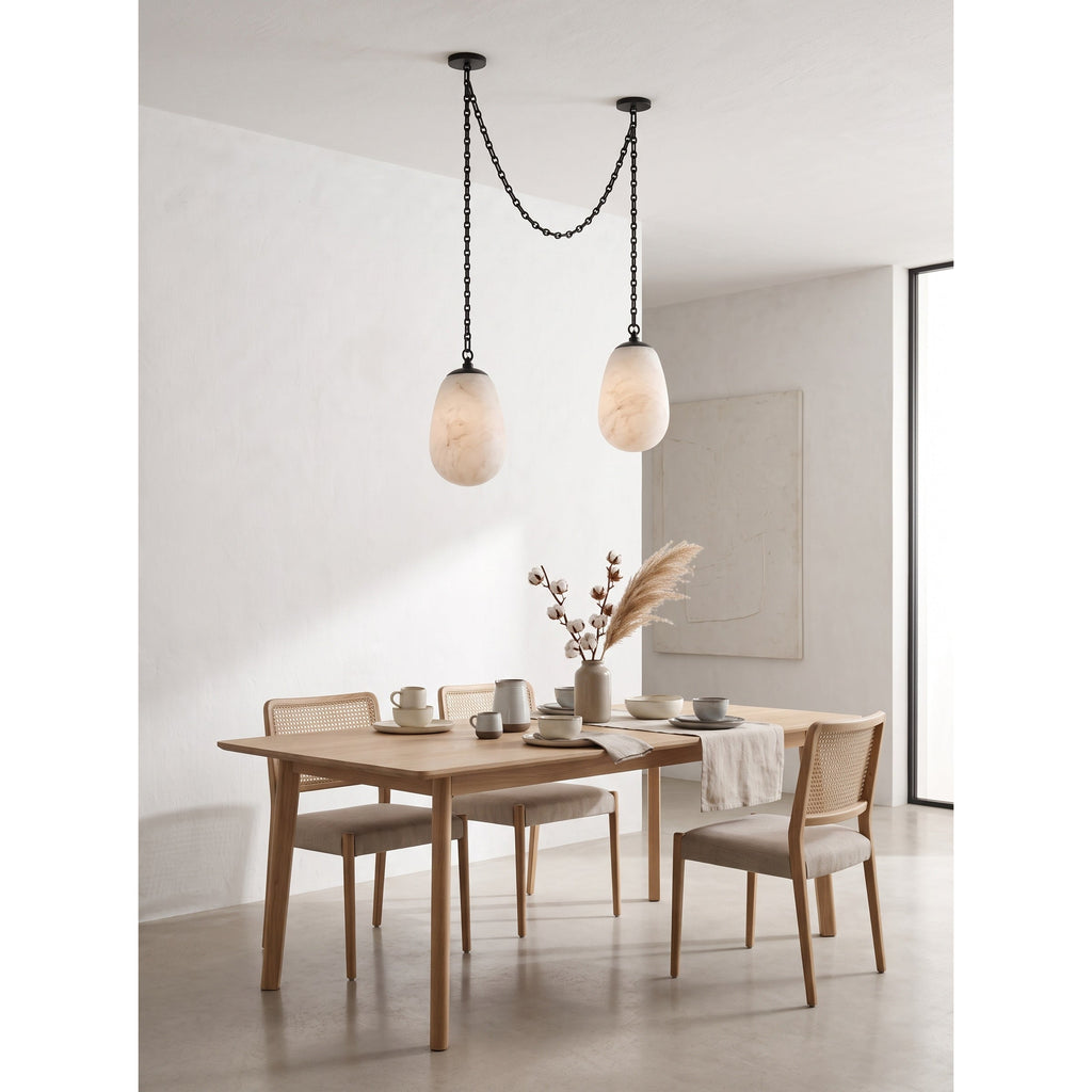 Radilum Bruckner Chain Alabaster Chandelier