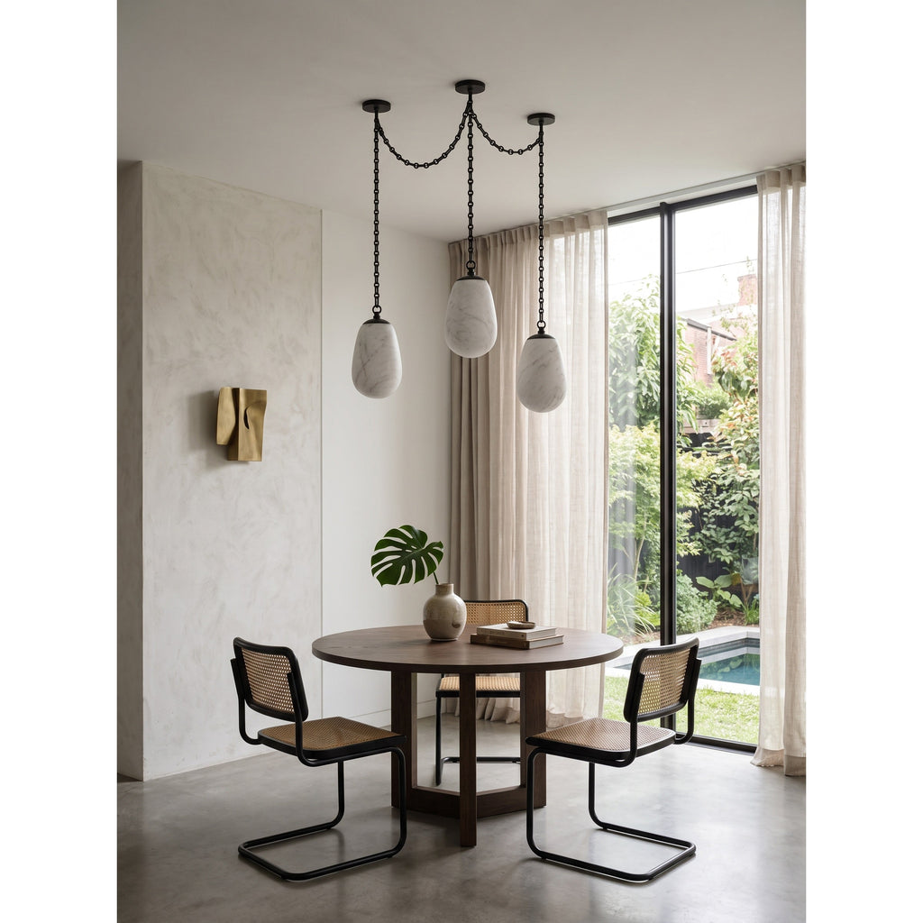Radilum Bruckner Chain Alabaster Chandelier