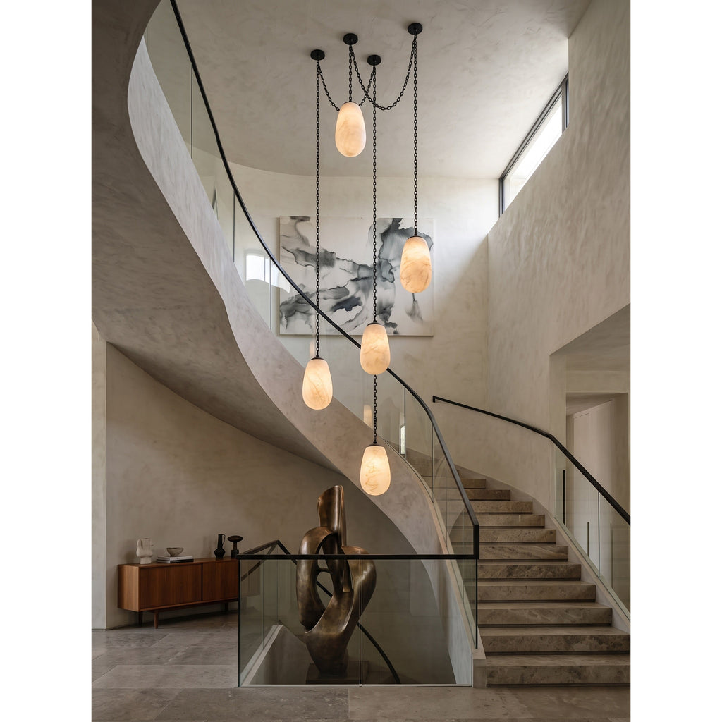 Radilum Bruckner Chain Alabaster Chandelier