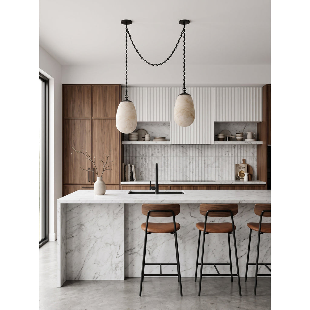 Radilum Bruckner Chain Alabaster Chandelier
