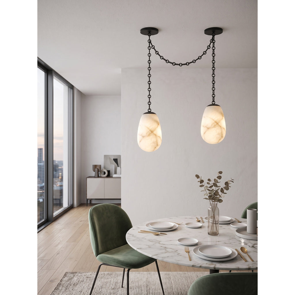 Radilum Bruckner Chain Alabaster Chandelier
