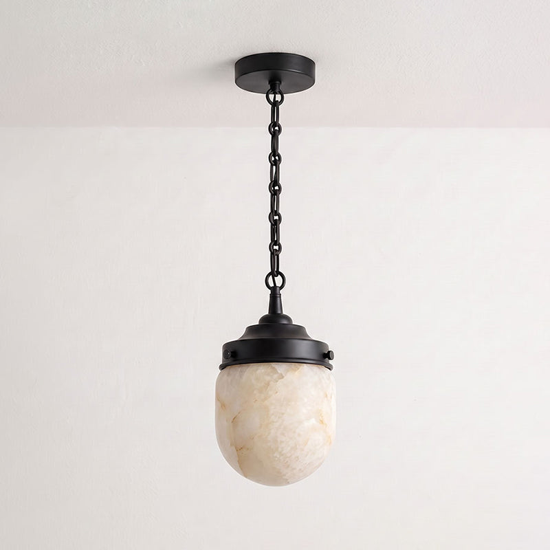 Radilum Bullet Chain Alabaster Chandelier