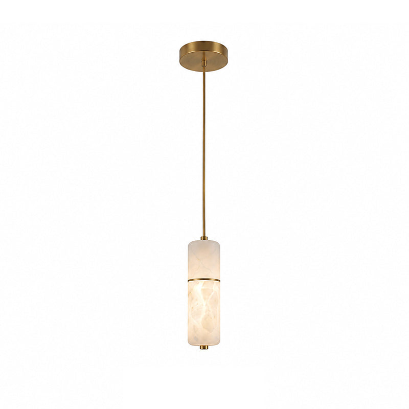 Radilum Canella Alabaster Chandelier Brass Frame