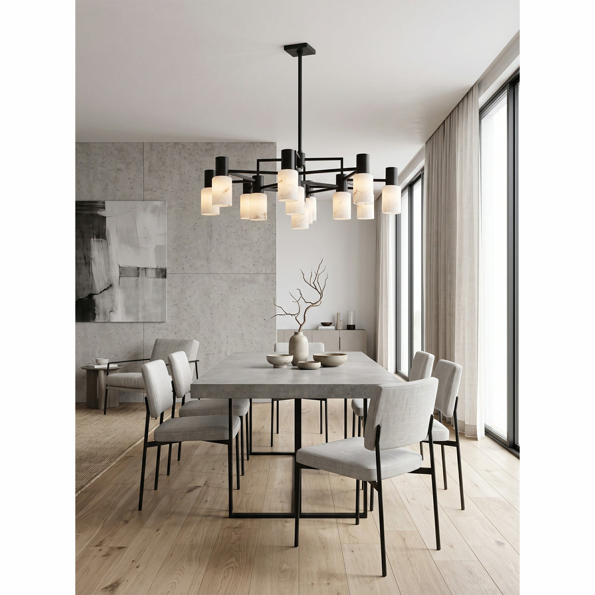 Radilum Centerport Alabaster Chandelier