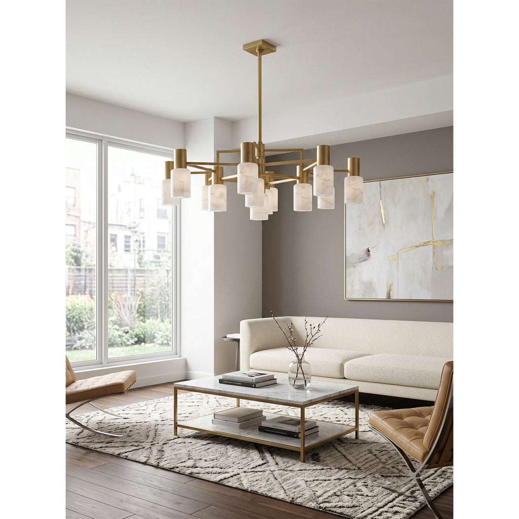 Radilum Centerport Alabaster Chandelier