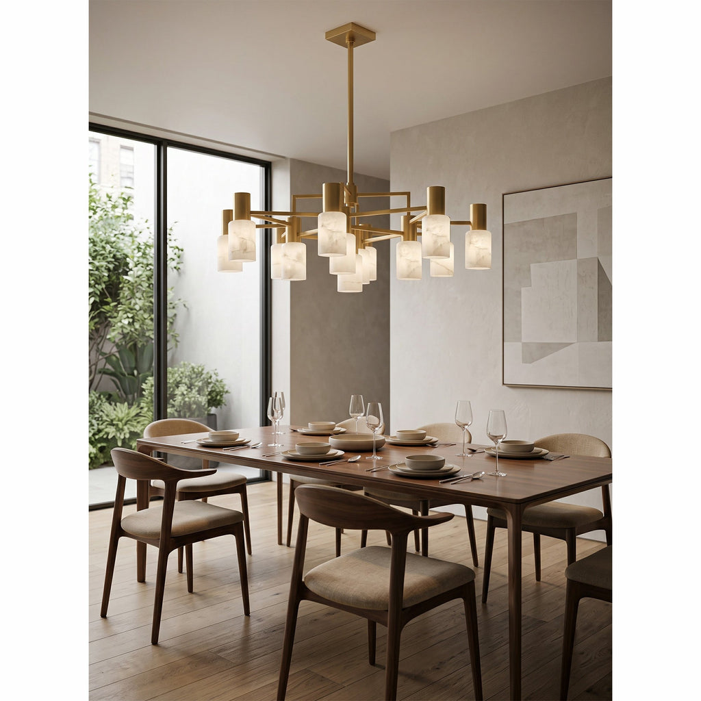 Radilum Centerport Alabaster Chandelier