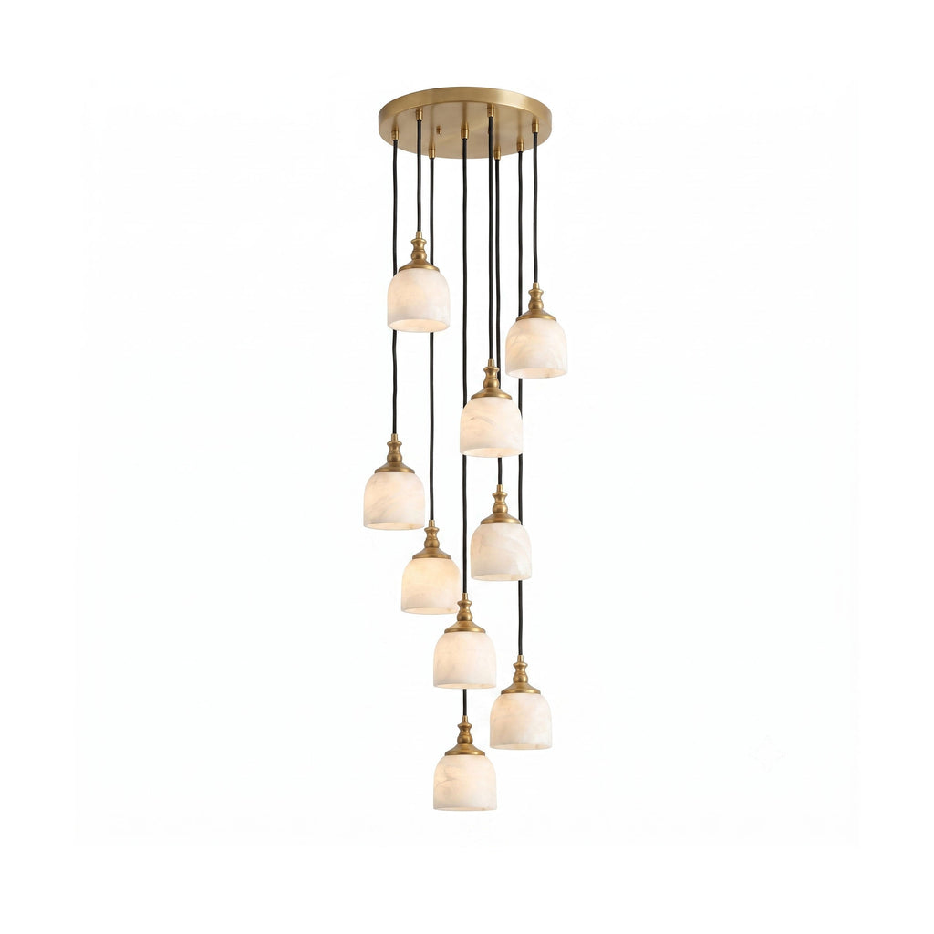 Radilum Chart Alabaster Cluster Chandelier