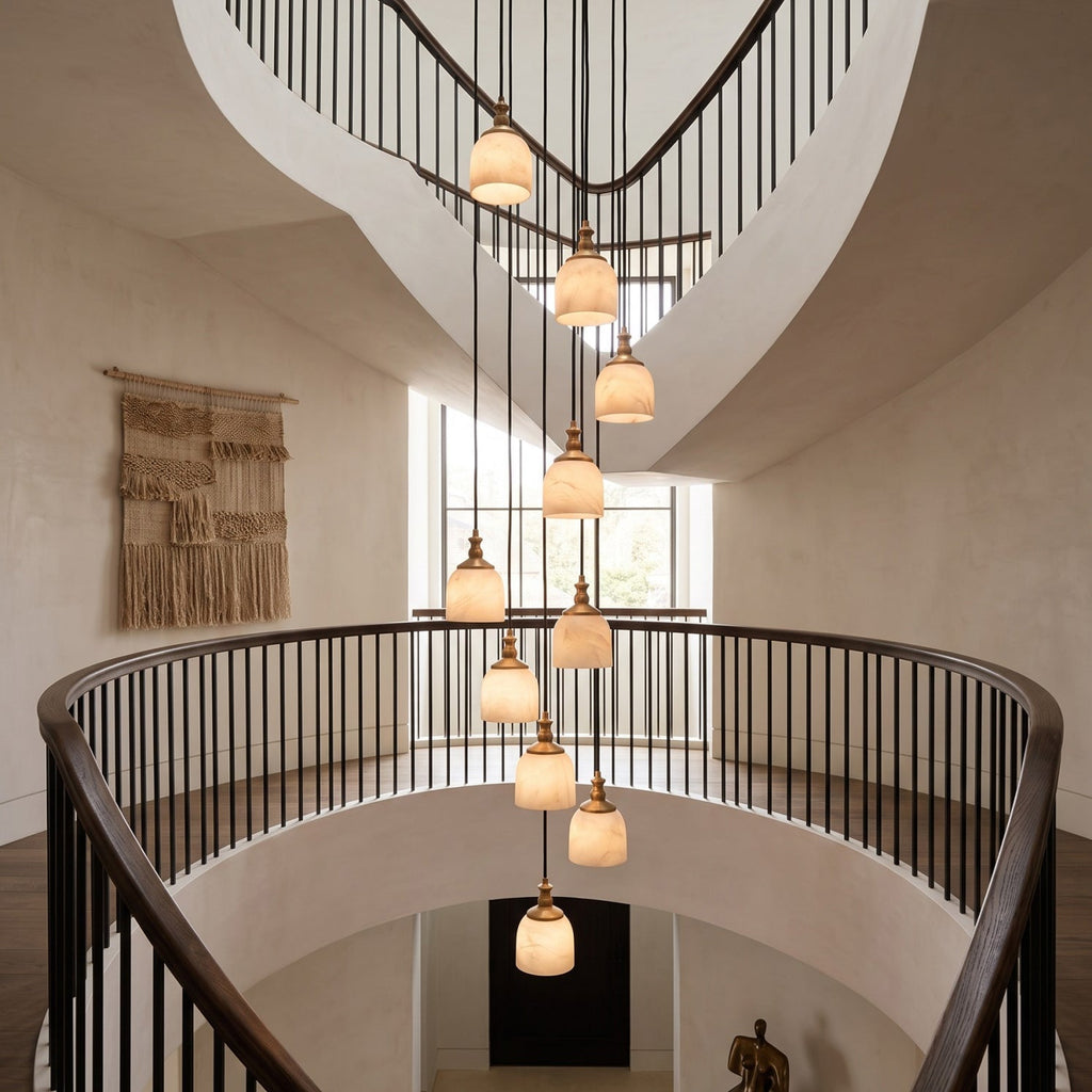 Radilum Chart Alabaster Cluster Chandelier