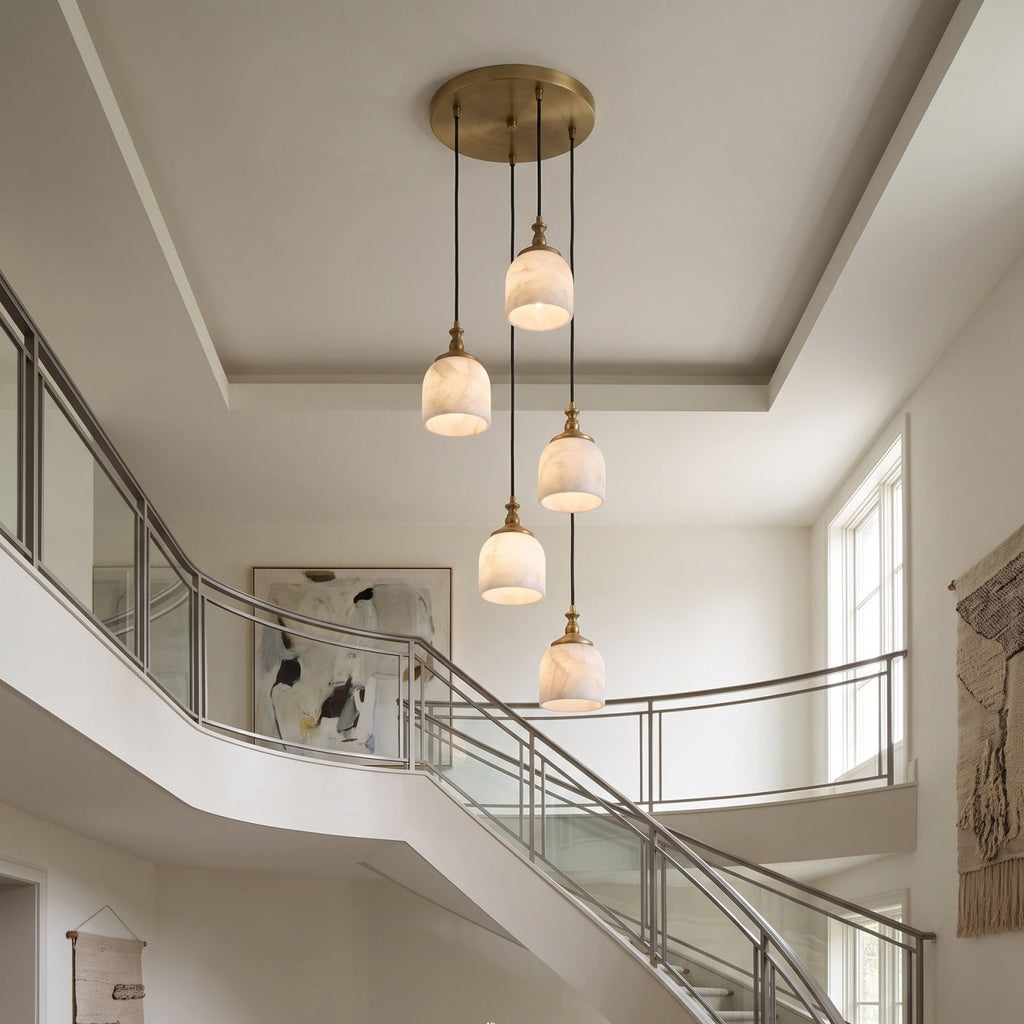 Radilum Chart Alabaster Cluster Chandelier