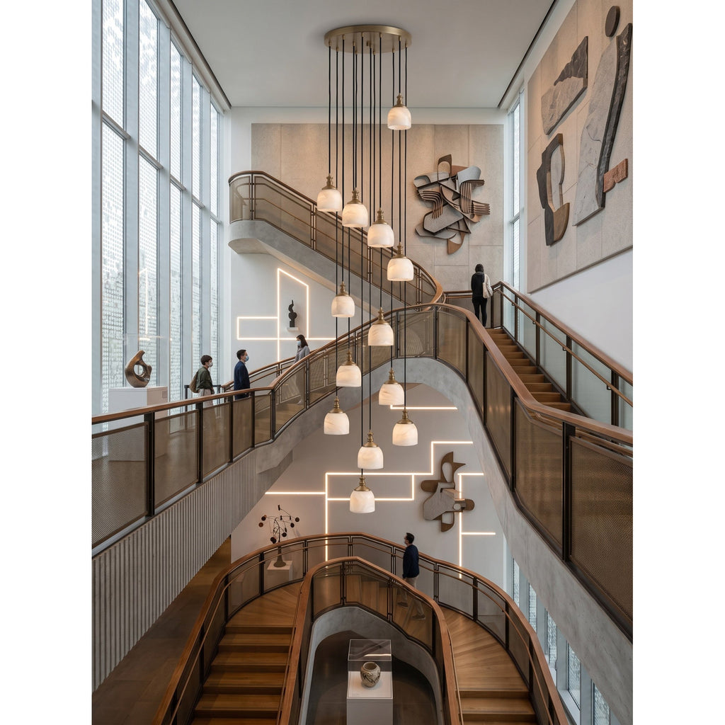 Radilum Chart Alabaster Cluster Chandelier