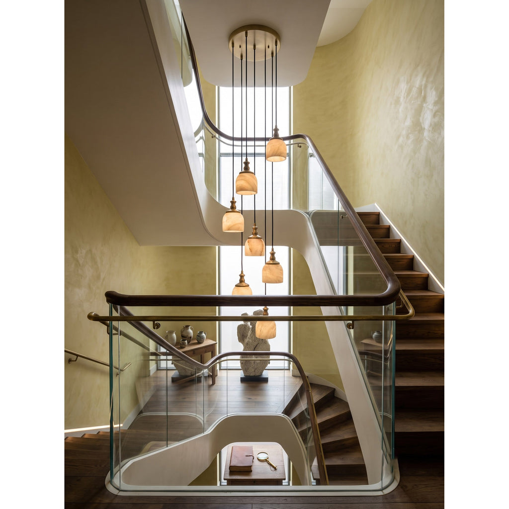 Radilum Chart Alabaster Cluster Chandelier
