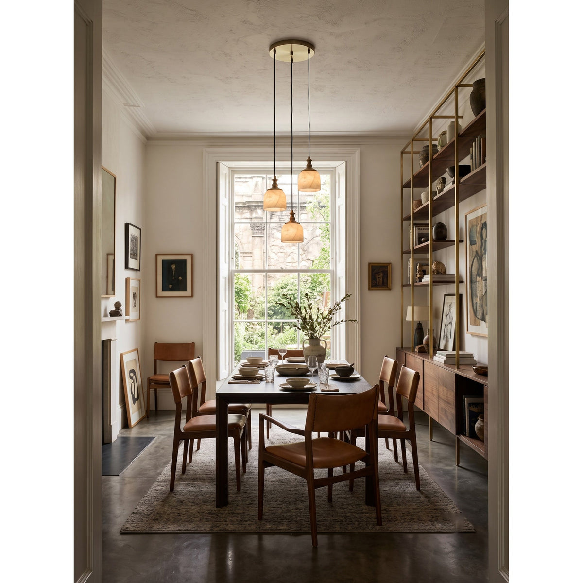 Radilum Chart Alabaster Cluster Chandelier