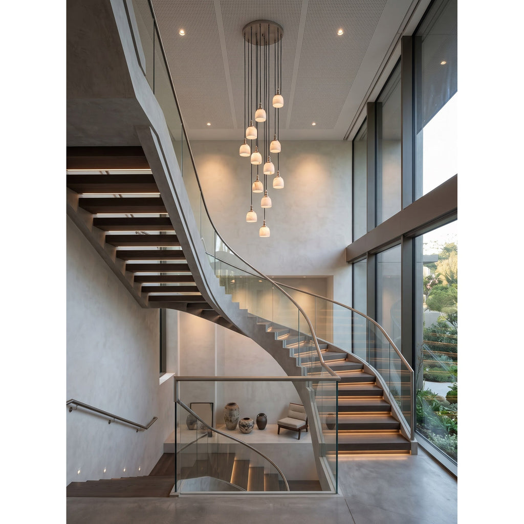 Radilum Chart Alabaster Cluster Chandelier