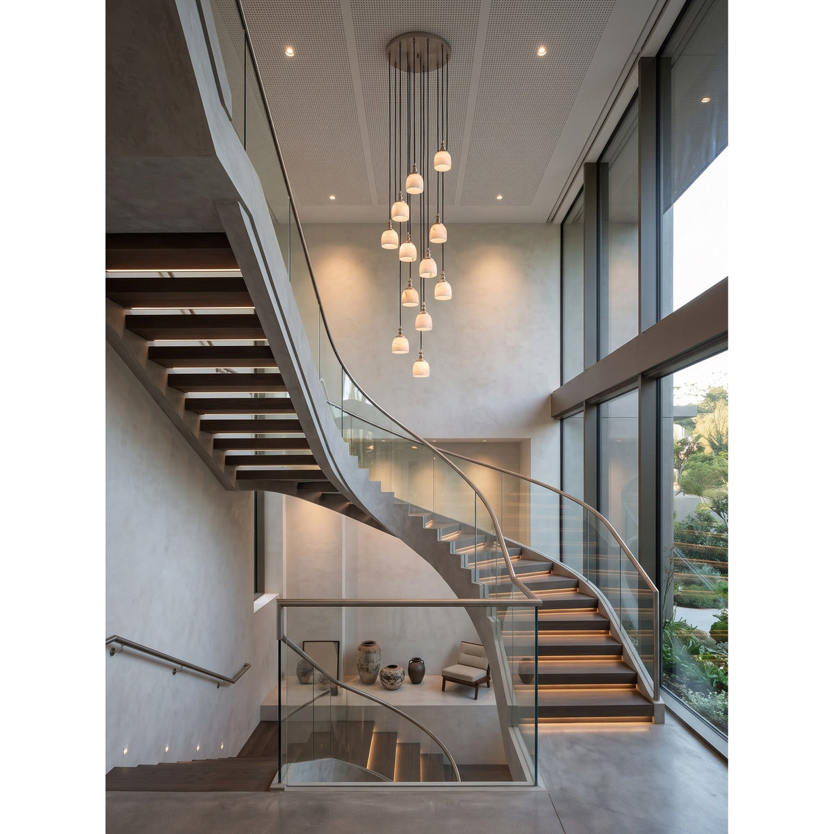 Radilum Chart Alabaster Cluster Chandelier