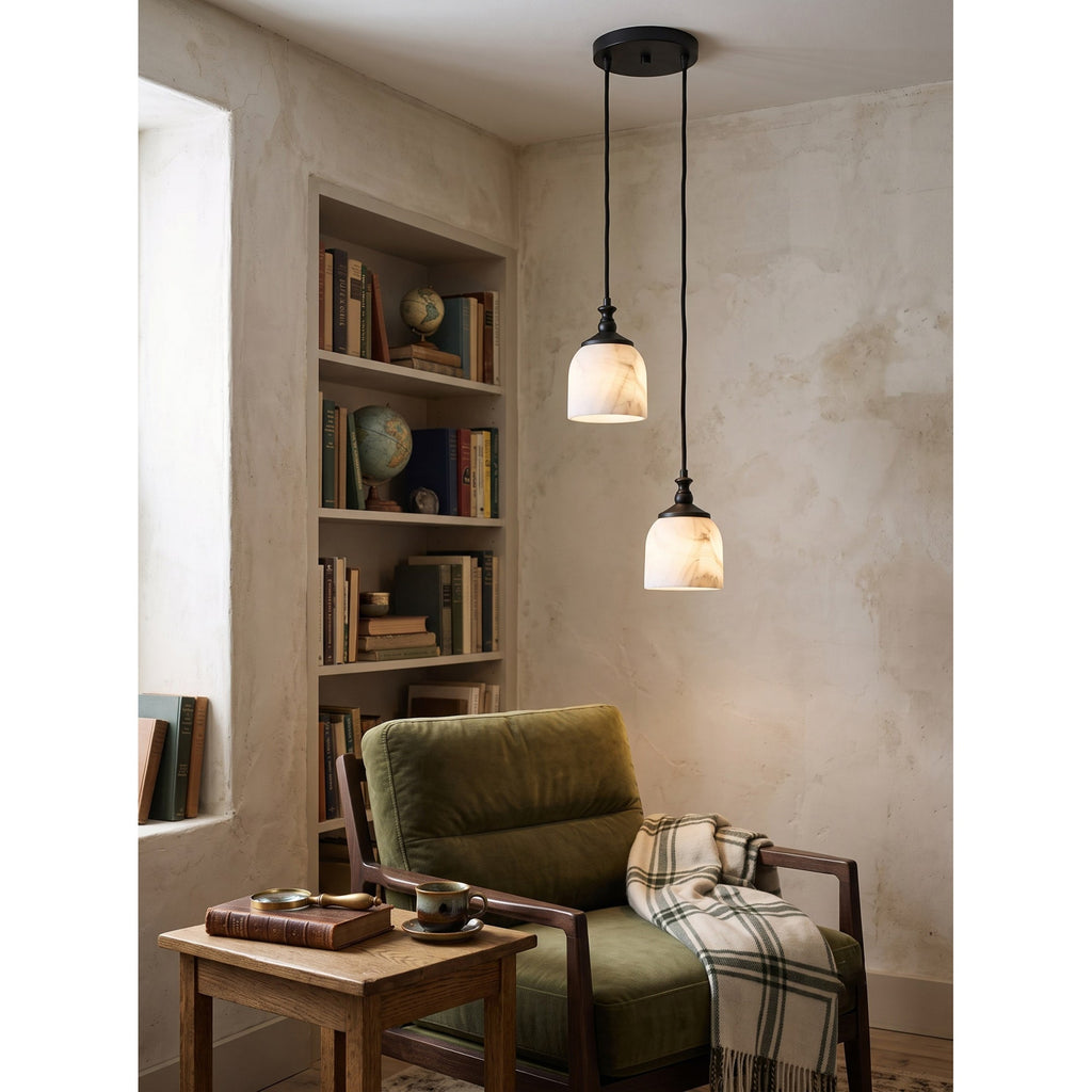 Radilum Chart Alabaster Cluster Chandelier
