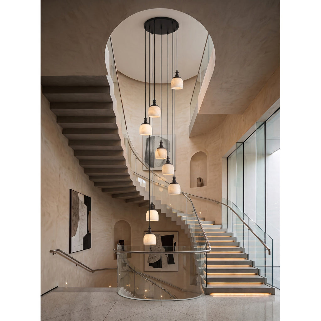 Radilum Chart Alabaster Cluster Chandelier