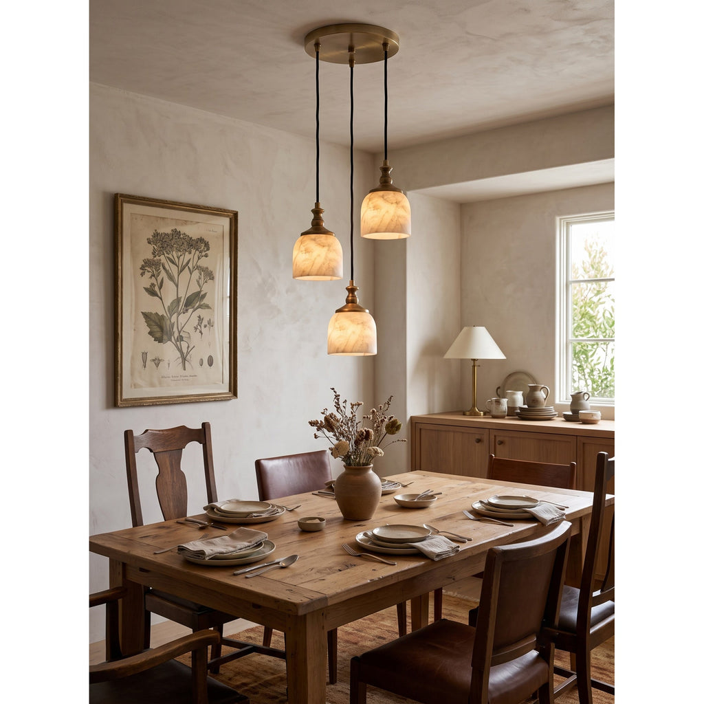 Radilum Chart Alabaster Cluster Chandelier
