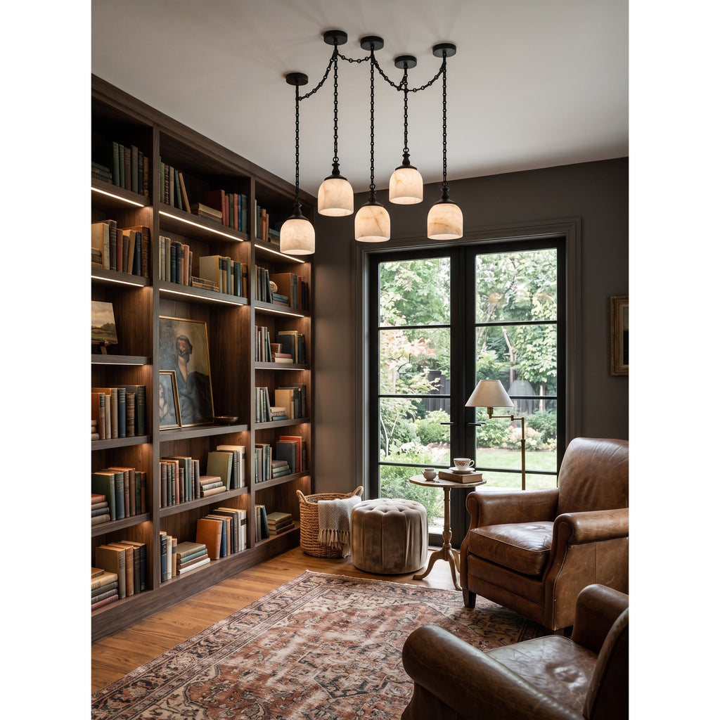 Radilum Chart Chain Alabaster Chandelier